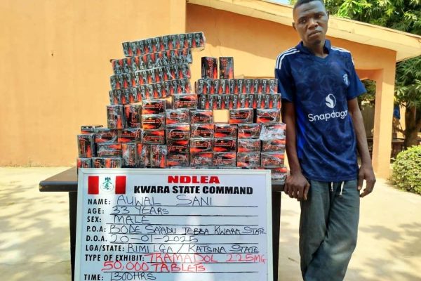 NDLEA intercepts UK-bound illicit drug consignment in duvet at Lagos airport, arrests two