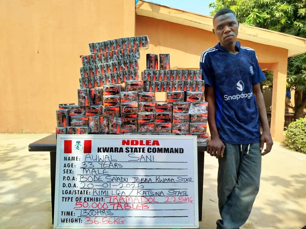 NDLEA intercepts UK-bound illicit drug consignment in duvet at Lagos airport, arrests two