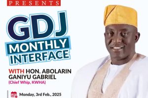 GDJ to host Kwara Assembly Chief Whip Tomorrow