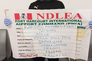 NDLEA: Two drug kingpins excrete 125 wraps of heroin at Lagos, Port Harcourt airports