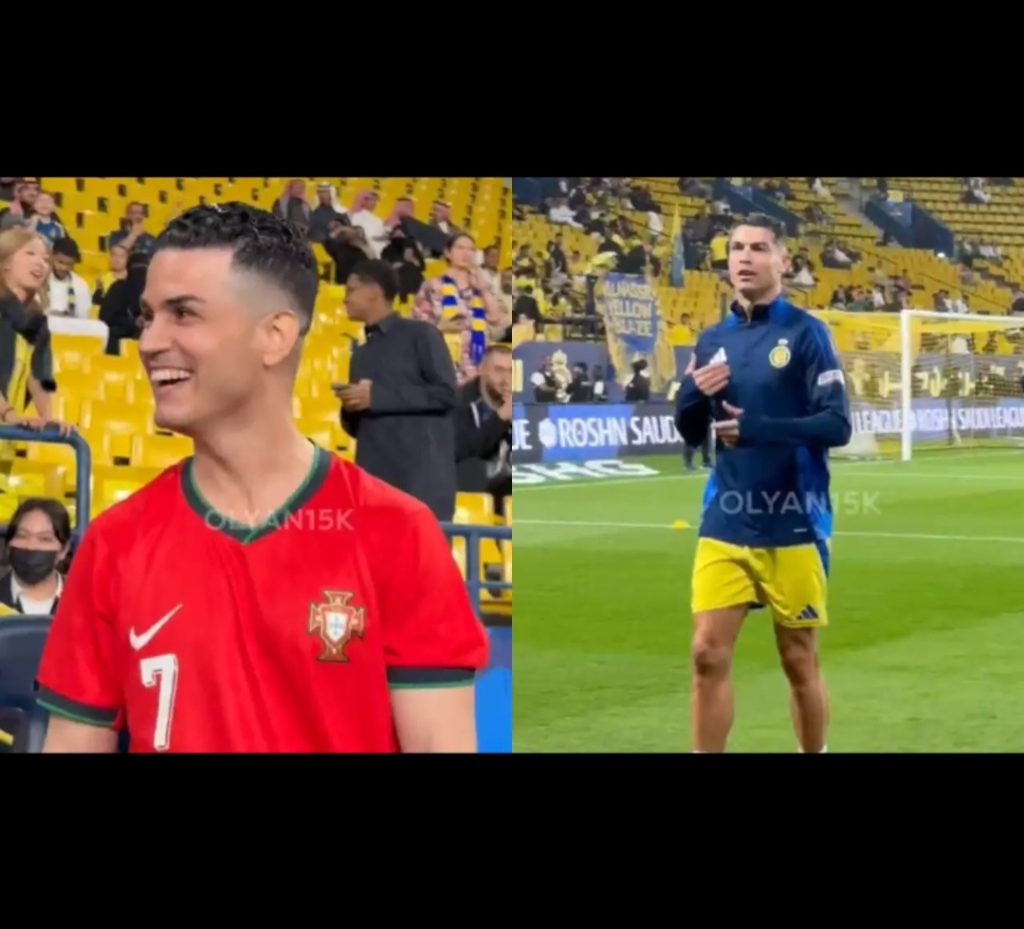 You don’t look like me, you’re ugly – Ronaldo tells his lookalike