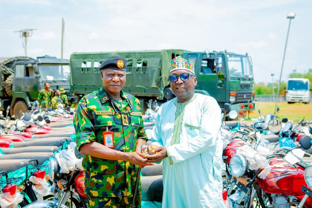 Kwara Govt donates 150 off-road motorcycles to Nigerian Army