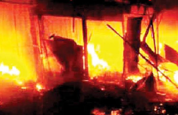 Father sets wife, children ablaze over alleged infidelity, daughter dies
