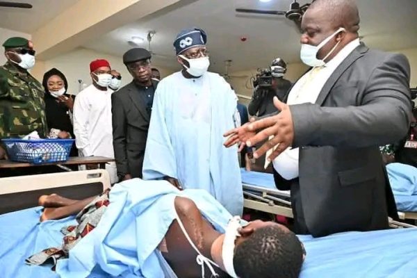 Benue: Tinubu visits injured victims at Teaching Hospital