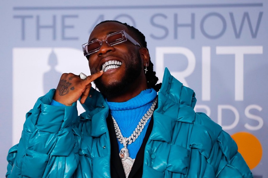 Burna Boy performs during England Women’s Euro trophy parade
