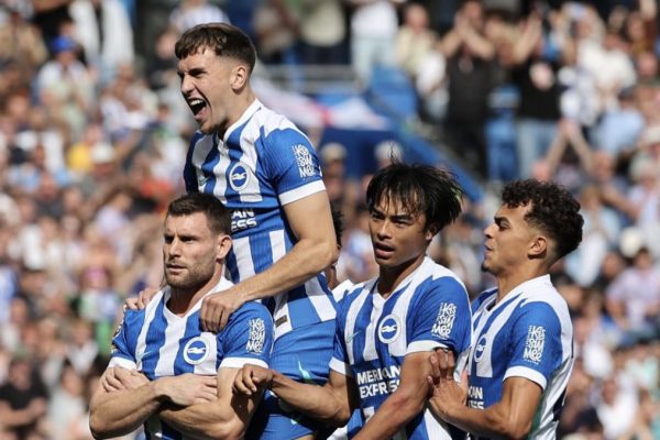 EPL: Brighton come from behind to beat Man City 2-1
