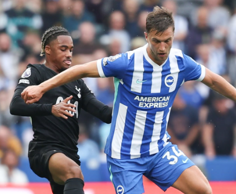 EPL: Tottenham fight back to hold Brighton at Amex in 2-2 draw