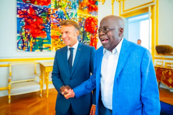 Tinubu, French President Macron in private meeting