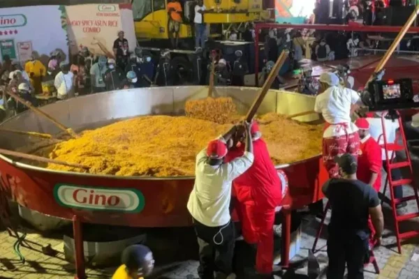 Hilda Baci completes world record attempt for largest pot of jollof rice