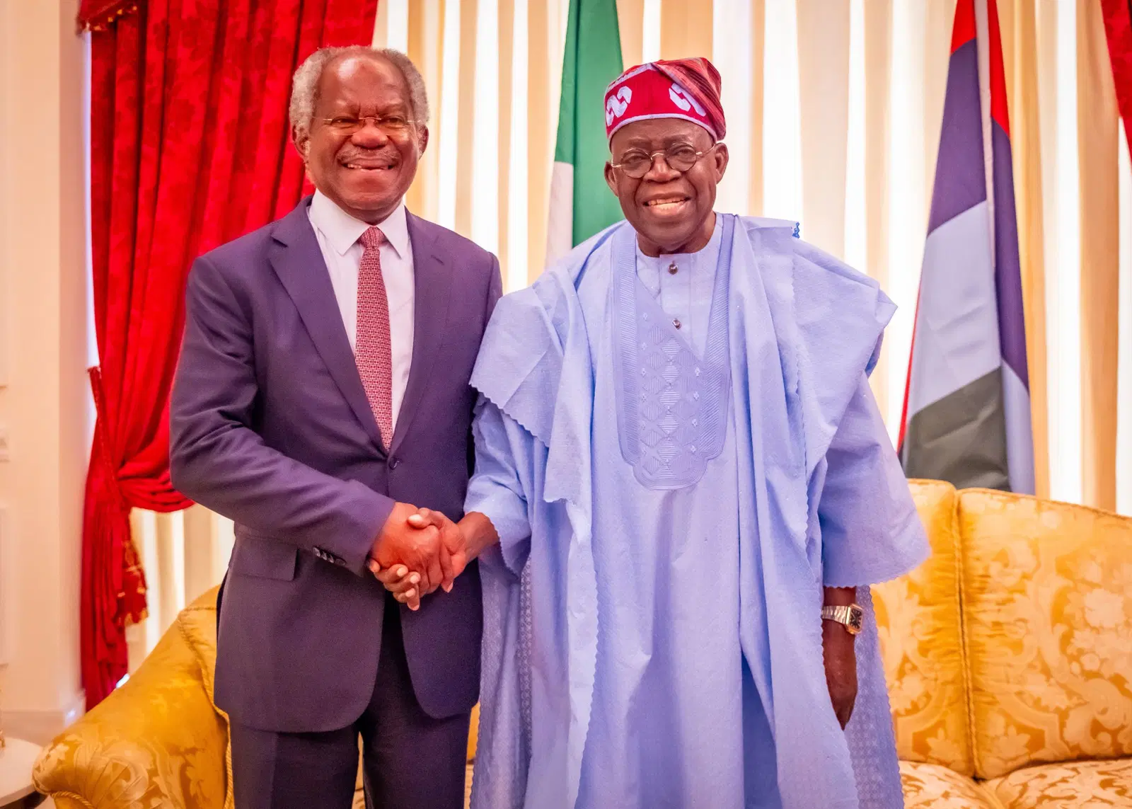 Tinubu meets Ogunlesi in Lagos to boost investments in Nigeria