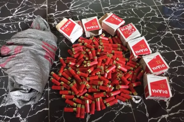 62 years old woman arrested with sack containing 178 live cartridges