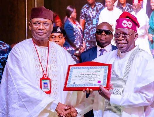 Tinubu accepts Yakubu’s exit as INEC chair, honours him with national award