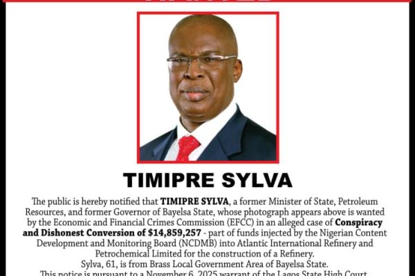 $14.8m probe: EFCC puts Sylva on FBI, Interpol watchlist