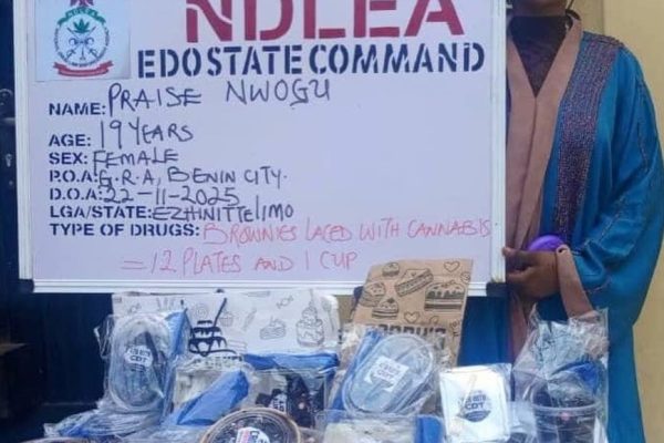 NDLEA arrests influencer over online sale of cannabis-laden cookies