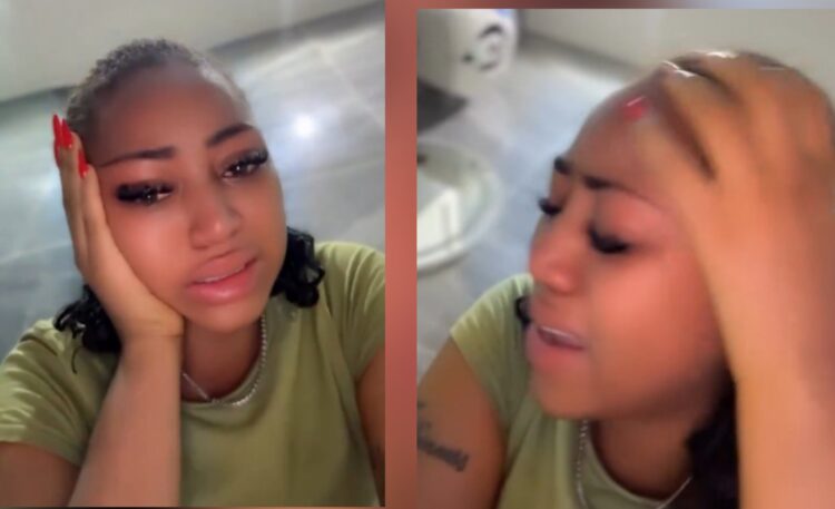 ‘I give up, I will go back’ – Regina Daniels breaks down in tears