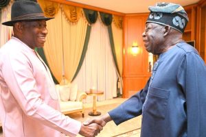 PHOTOS: Tinubu receives Jonathan at Aso Villa after Guinea-Bissau trip