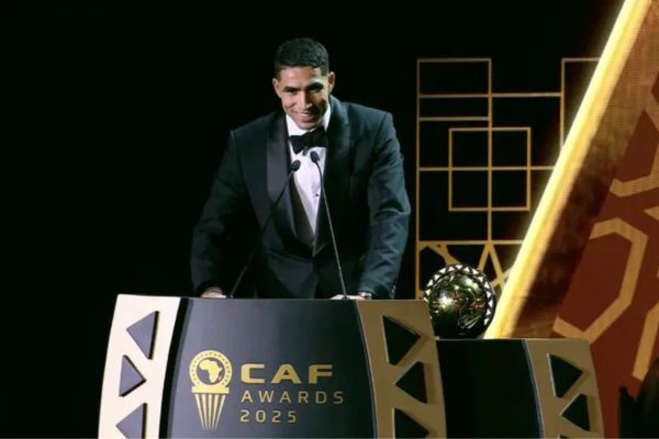 Achraf Hakimi crowned CAF Men’s Player of the Year 2025