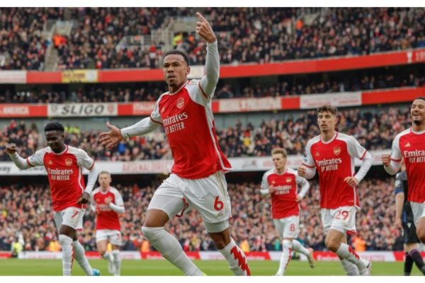 EPL table: Arsenal beat Brighton to maintain two-point lead over Man City