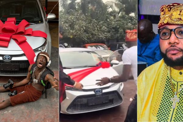 ‘I’m not happy about it’ – E-Money scolds Carter Efe for destroying car gift