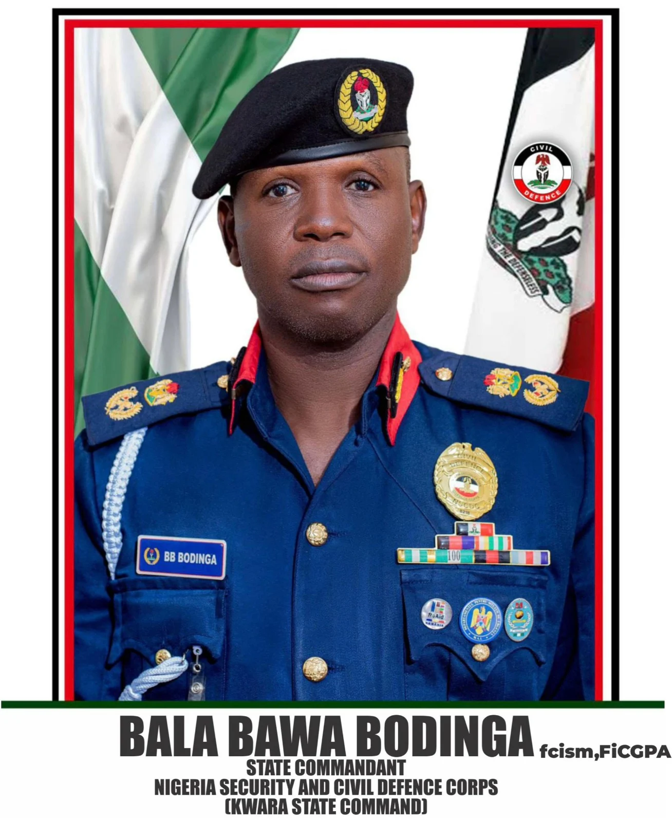 Kwara will never be safe haven for criminals — New NSCDC commandant