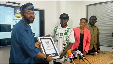 Nigerian barber sets Guinness World Record, set to empower 37,000 youths