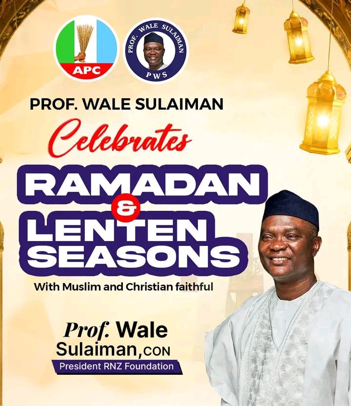 Ramadan/Lent 2026: Wale Sulaiman preaches unity, shared prosperity