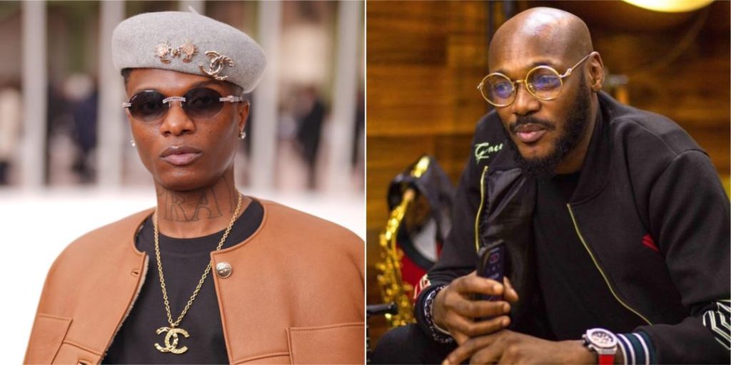 ‘Old man’ – Wizkid blasts 2Baba for rating Burna Boy over him on global stage