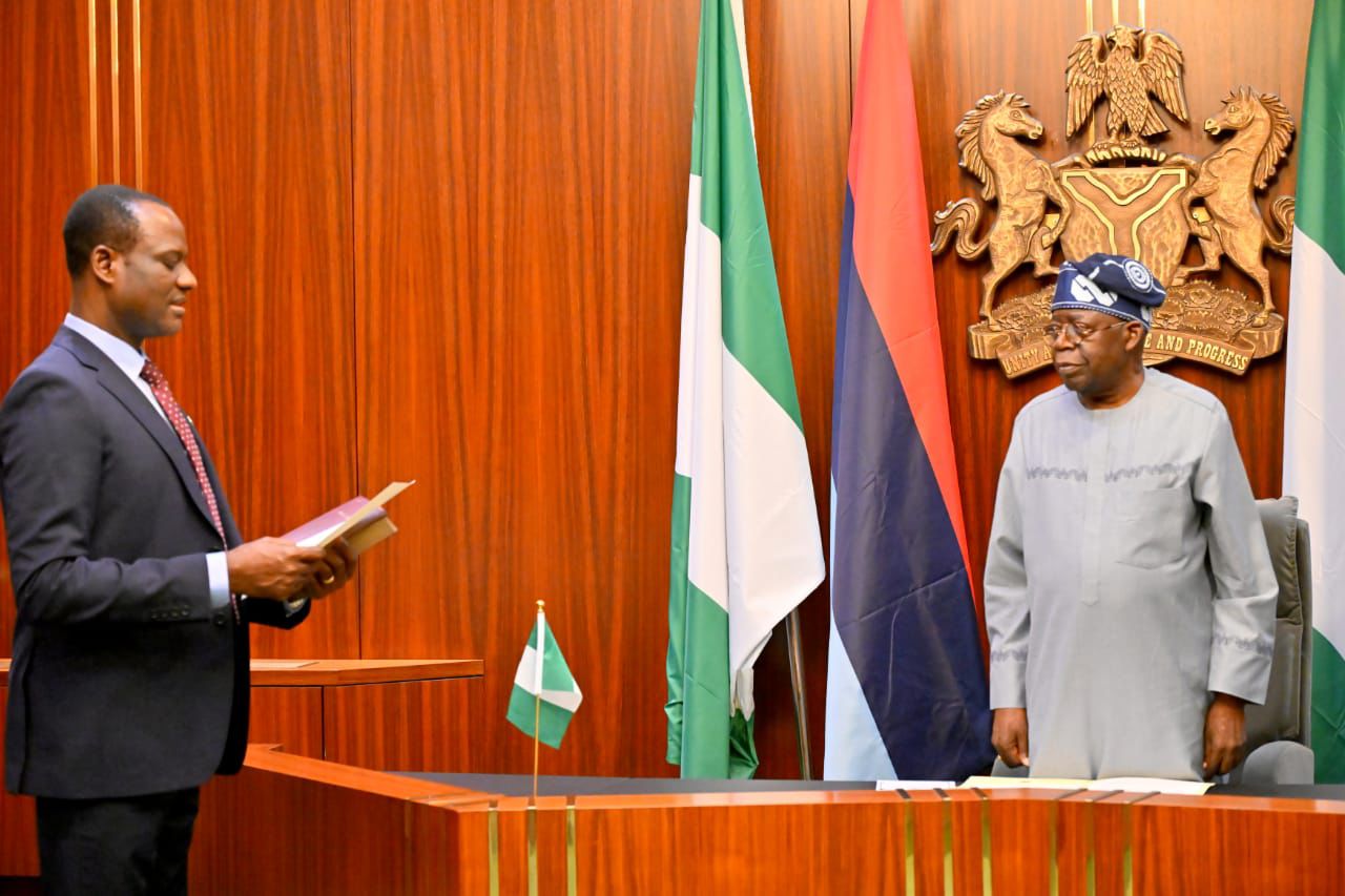 Tinubu swears in Oyedele as minister of state for finance