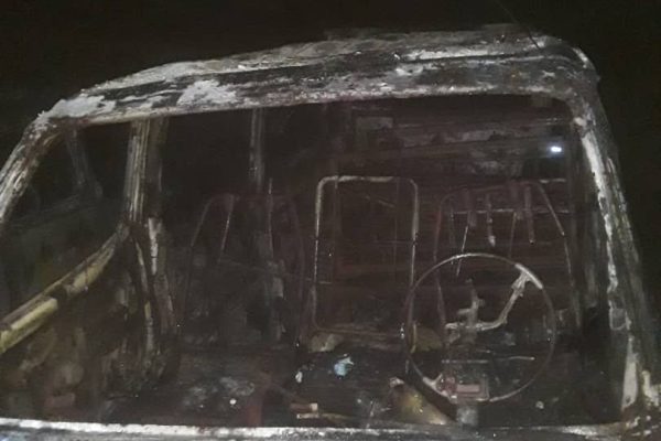 Two vehicles destroyed as fire guts motor park in Ilorin