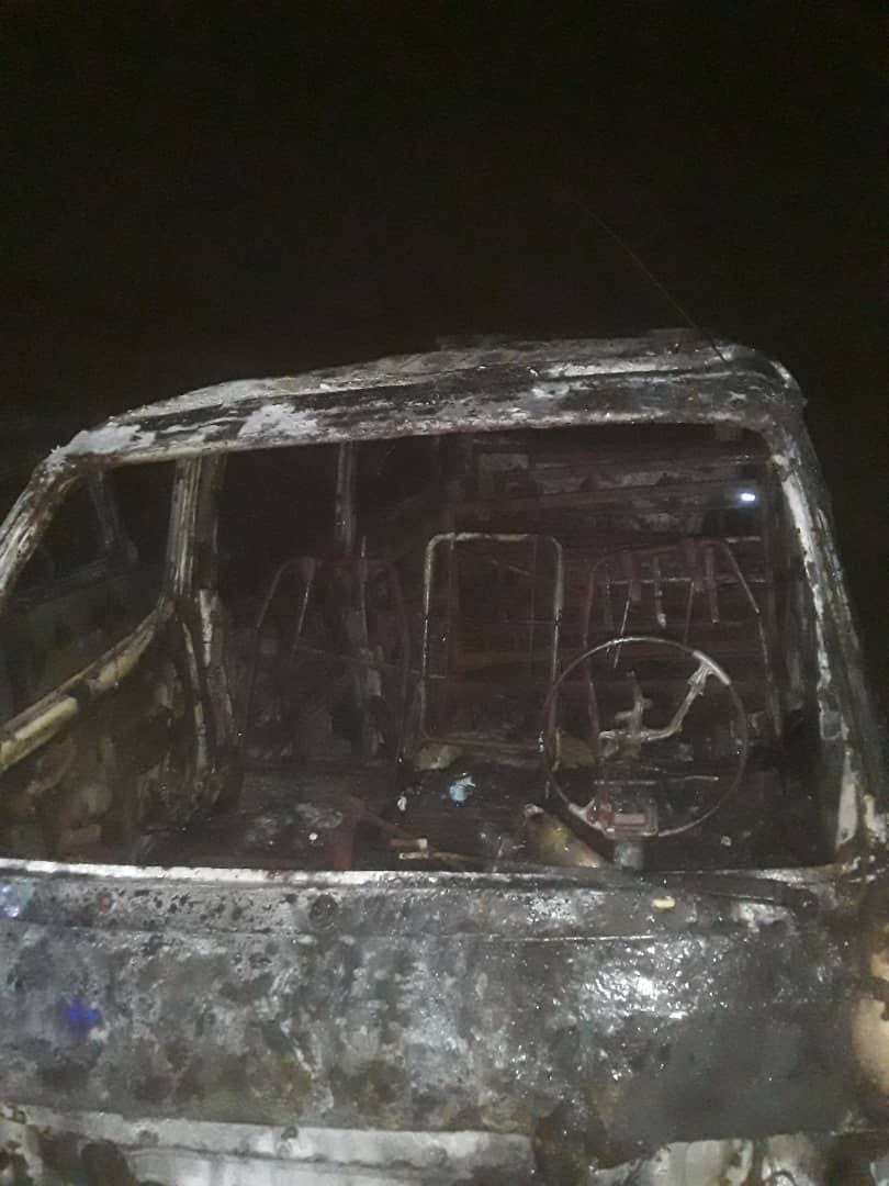 Two vehicles destroyed as fire guts motor park in Ilorin