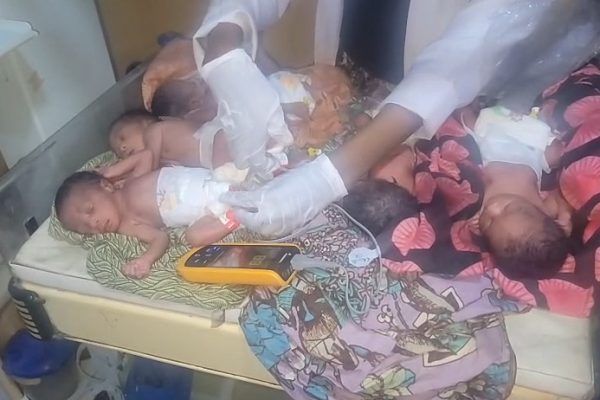 Woman delivers quintuplets, govt takes over care