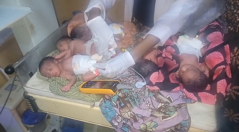 Woman delivers quintuplets, govt takes over care