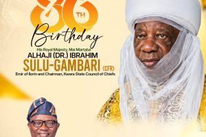 Wale Sulaiman felicitates Emir of Ilorin on 86th Birthday Anniversary