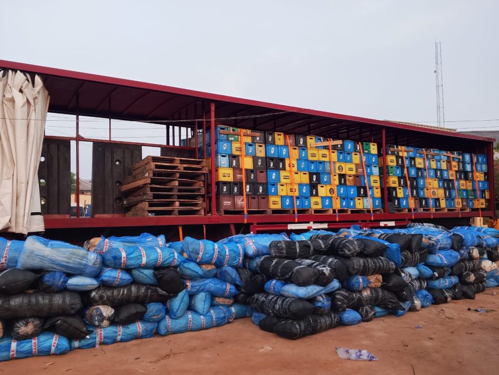 NDLEA arrest 5 suspects with 7,245kg of illicit drugs worth N724.5milli hidden in cartons of beer in Edo