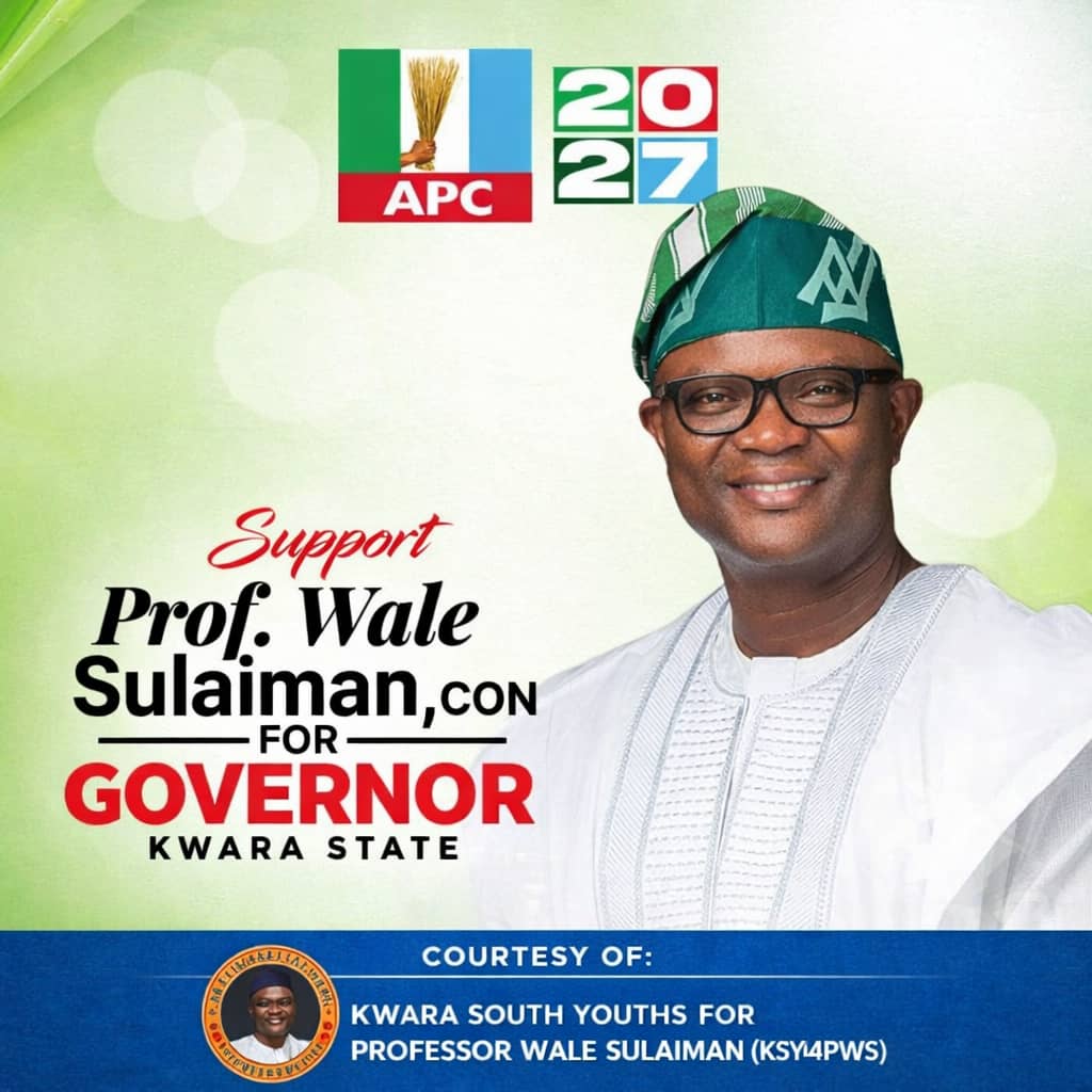 Kwara 2027: Kwara South Youth group endorses Wale Sulaiman for Gov