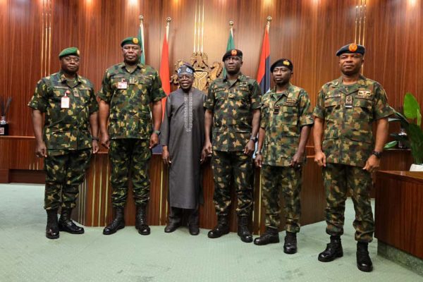 War on terror: Tinubu meets security chiefs