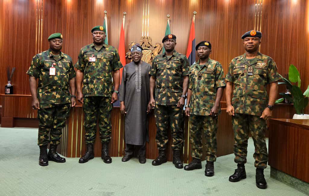 War on terror: Tinubu meets security chiefs