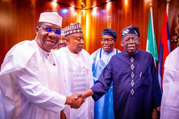 Tinubu meets senate leadership, holds talks on national issues