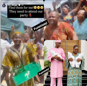 Market women rejoice over Lateef Adedimeji, Mo Bimpe’s triplets