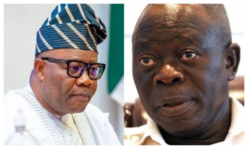 ‘I’ll take you out of Senate’ – Drama as Akpabio clashes with Oshiomhole