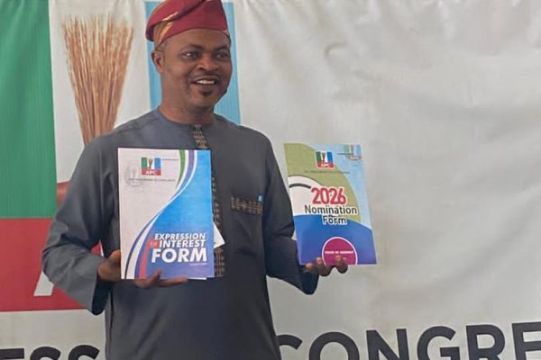 Jimoh Rasheed picks Assembly nomination forms, gains youth backing in Share/Oke-Ode