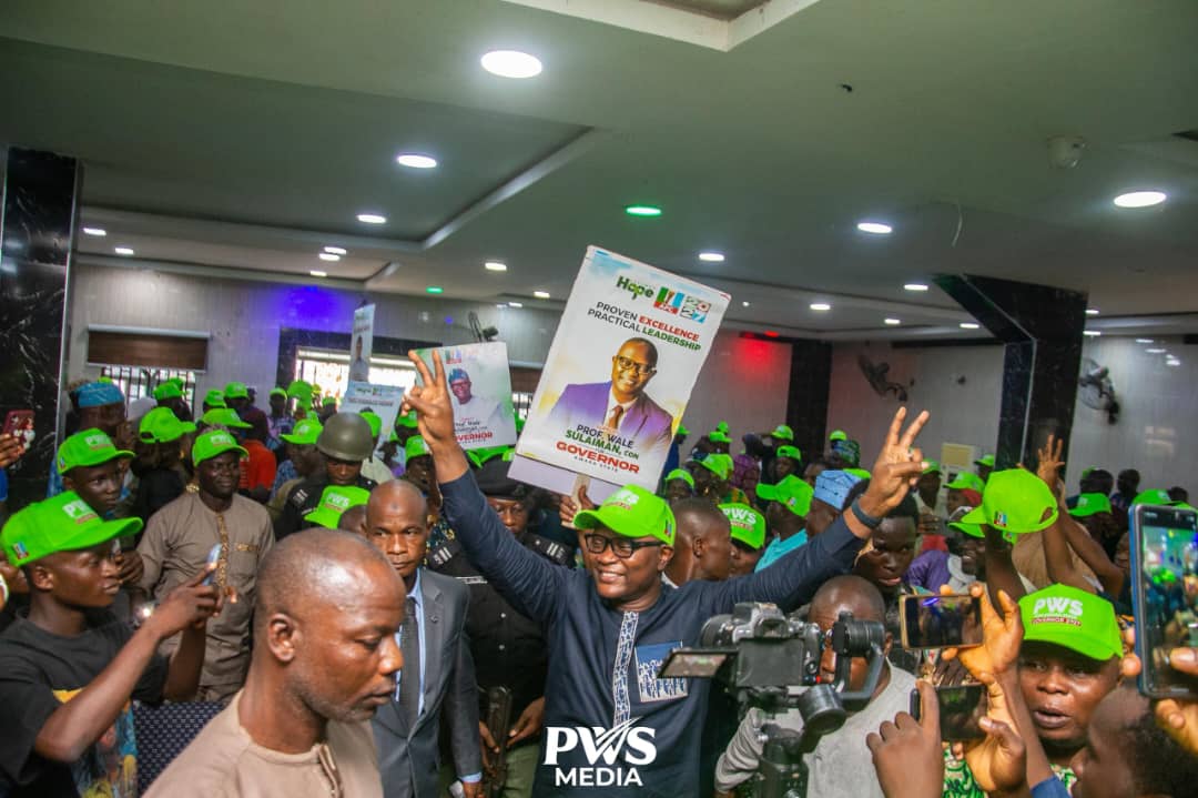 Thousands march in Kwara as support grows for Wale Sulaiman’s 2027 Guber ambition