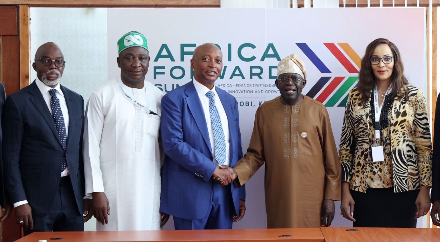 Tinubu, CAF president meet in Kenya (PHOTOS)