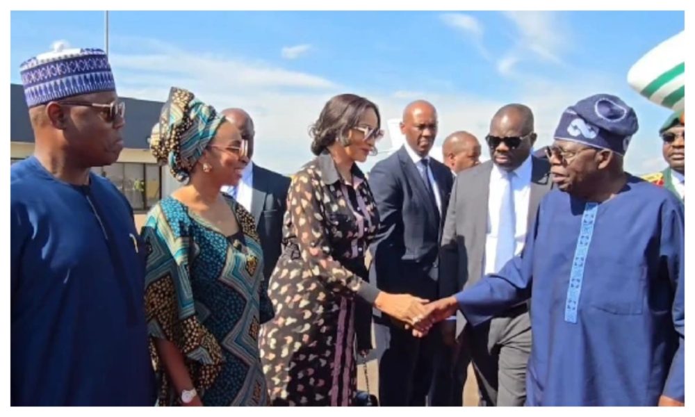 Tinubu arrives Rwanda for Africa CEO Forum