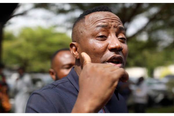 Sowore collapses after police tear-gassed Abuja protesters