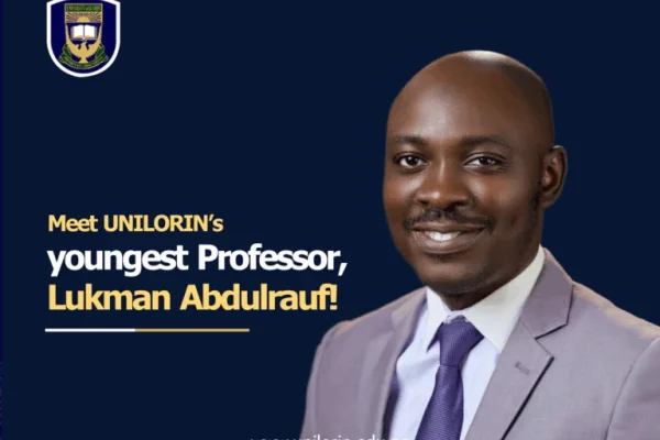 Meet UNILORIN’s Youngest Professor, Lukman Abdulrauf