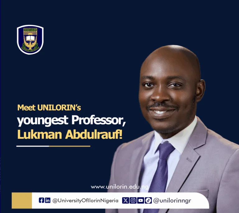 Meet UNILORIN’s Youngest Professor, Lukman Abdulrauf