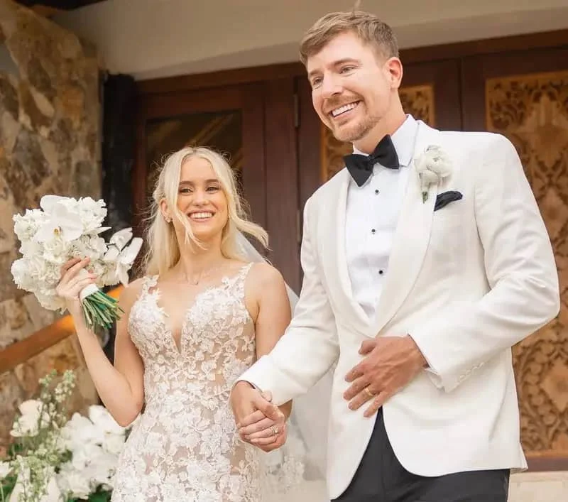 World’s biggest YouTuber MrBeast marries longtime partner