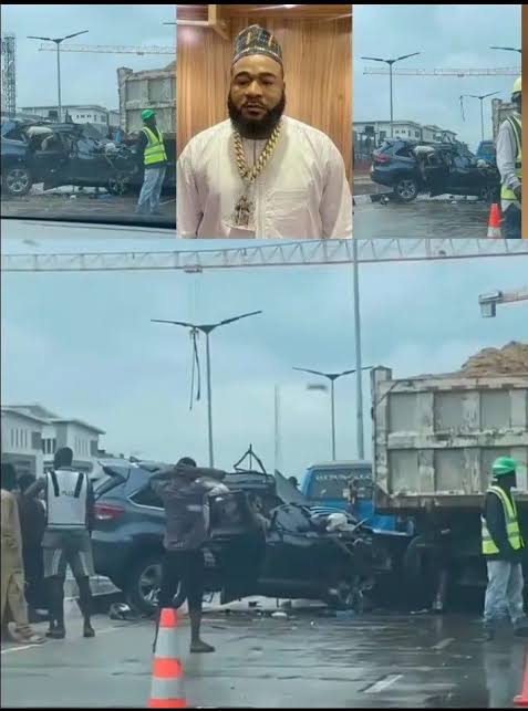 Sam Larry hospitalized, bouncer loses life as car rammed into trailer in Lagos