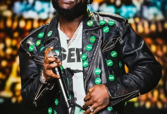 Davido defends wearing pins for abducted pupils at world cup event